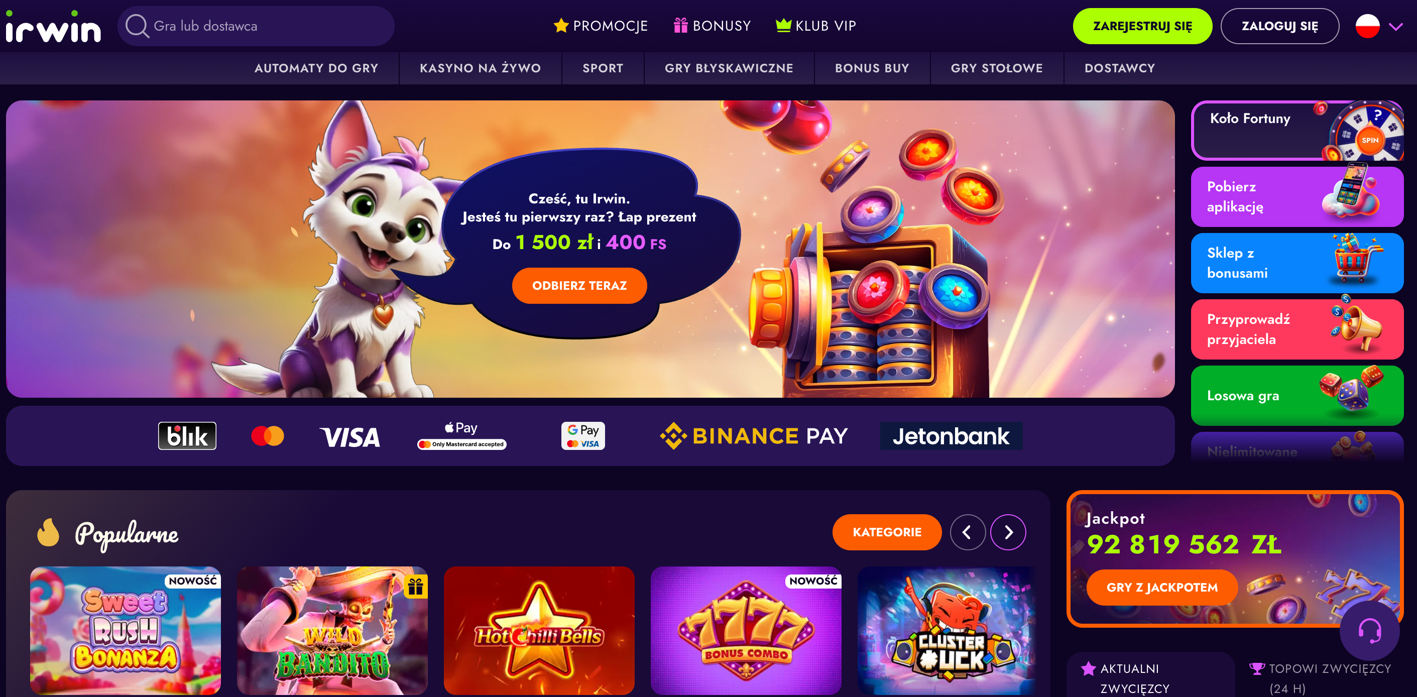 Irwin Casino hero icon